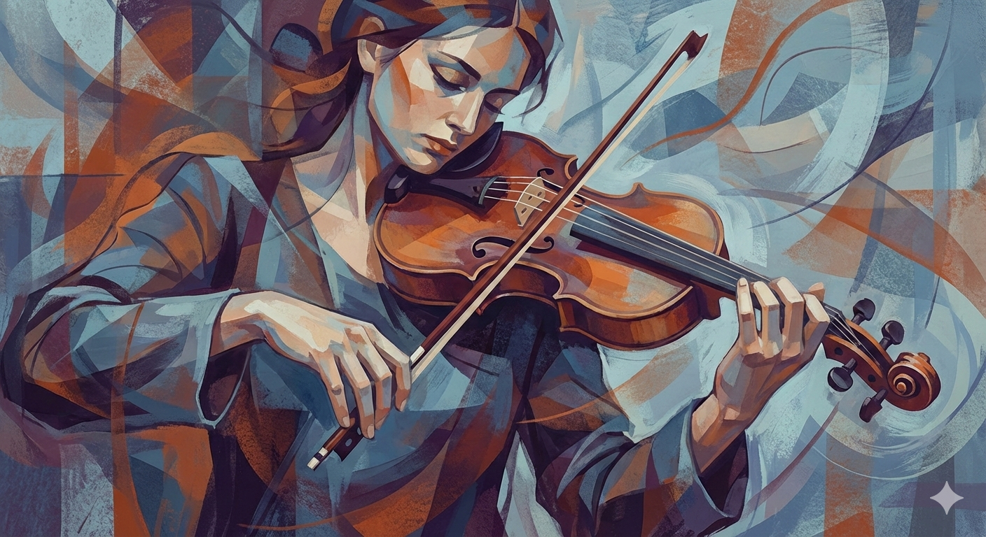 Abstract Angel Violinist